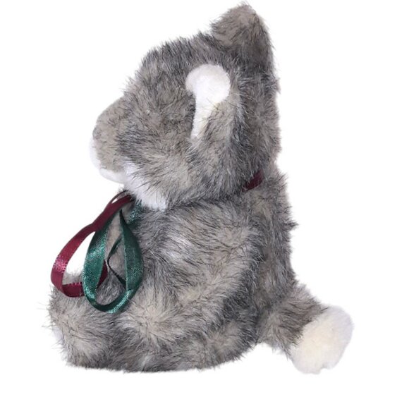 Steven Smith Gray Wolf Stuffed Plush Toy 6" - Picture 4 of 6